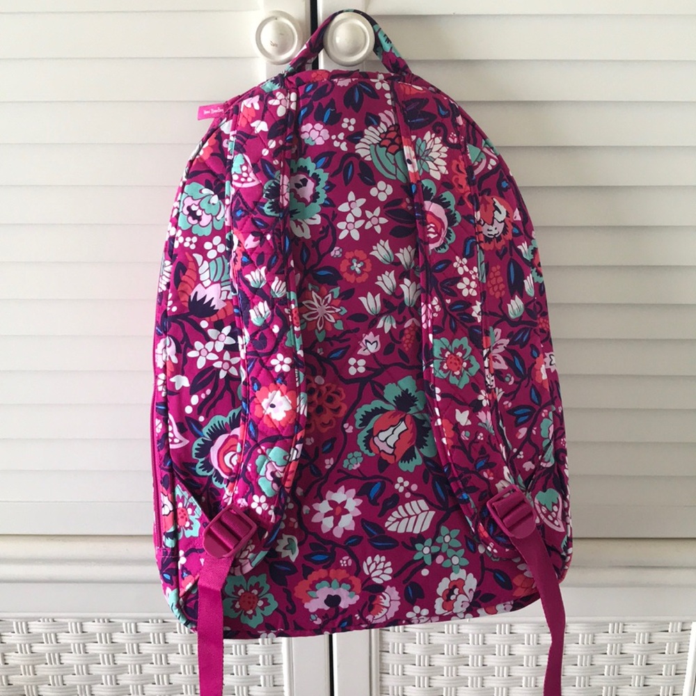 Vera Bradley Bloom Berry XL LARGE Backpack NWT - Picture 7 of 8